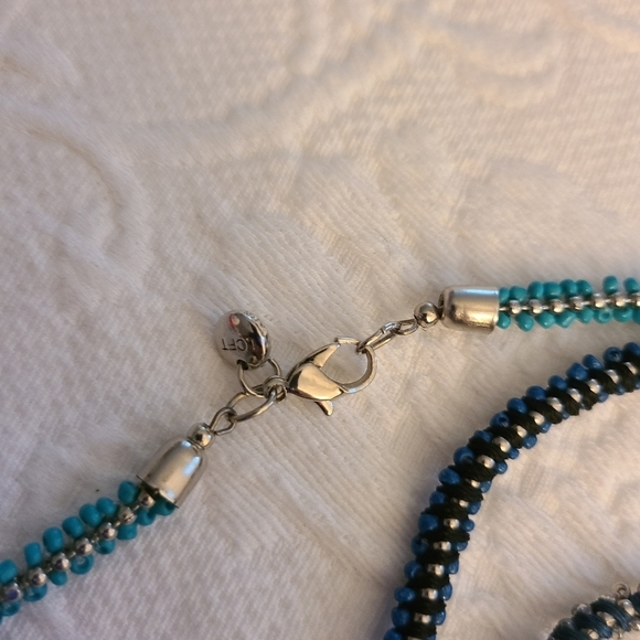 ⭐️40% Off⭐️ Loft Long Blue Beaded Ball Chain Necklace - Picture 6 of 10